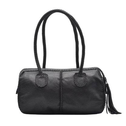 Classic Barrel Leather Bag