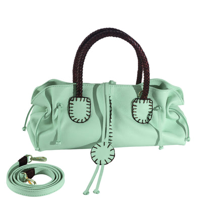 Mini Satchel Leather Bag
