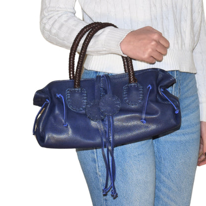 Mini Satchel Leather Bag