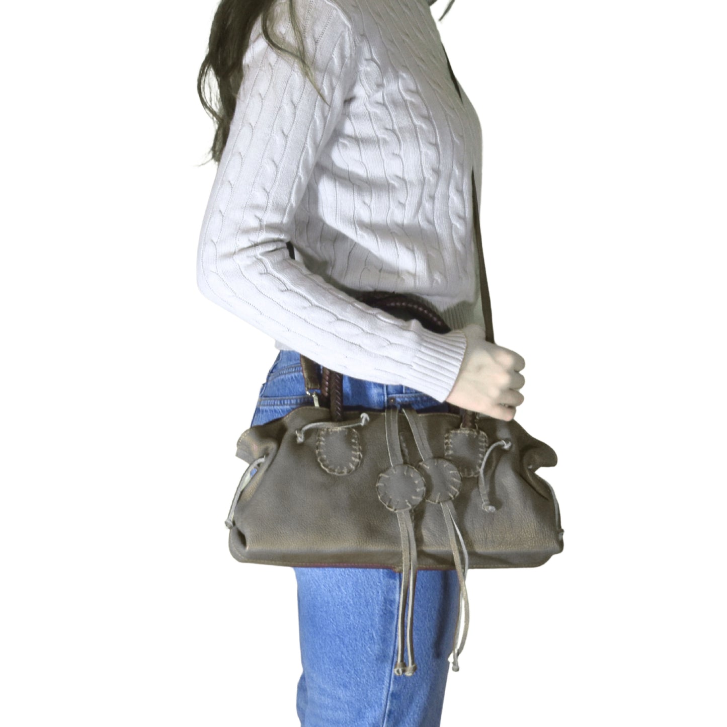 Mini Satchel Leather Bag