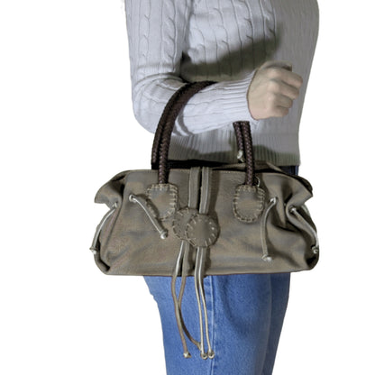 Mini Satchel Leather Bag