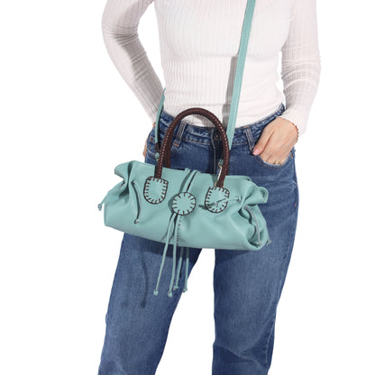 Mini Satchel Leather Bag