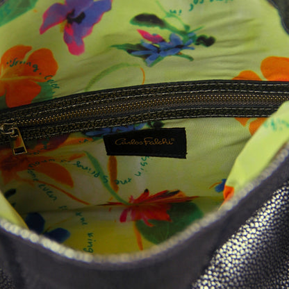 Fringe Leather Crossbody Messenger Bag