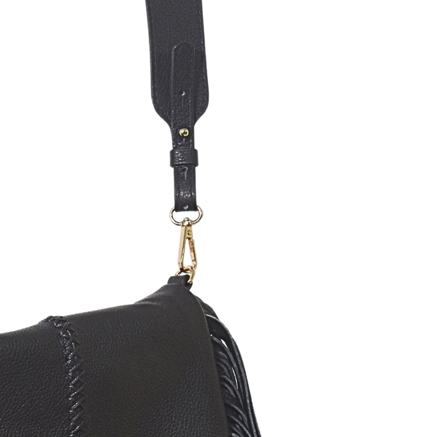 Fringe Leather Clutch & Messenger Bag