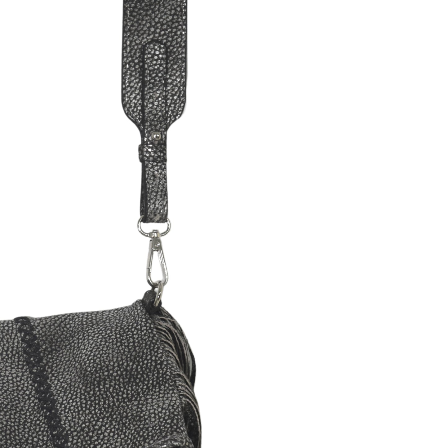Fringe Leather Clutch & Messenger Bag