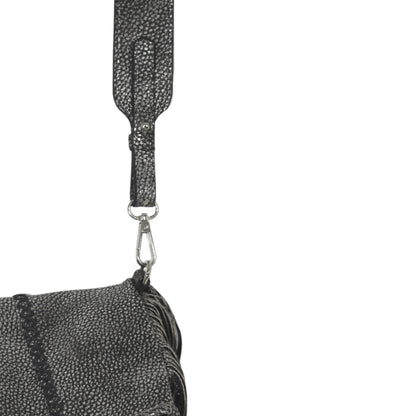 Fringe Leather Clutch & Messenger Bag