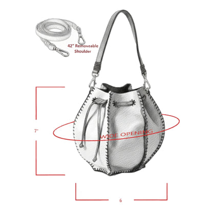 Mini Bucket Pouch Leather Bag