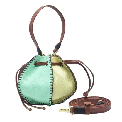 Mini Bucket Pouch Leather Bag