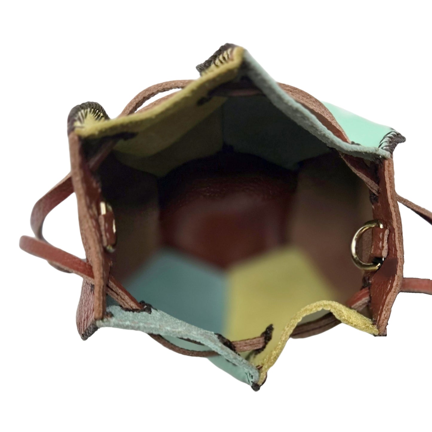 Mini Bucket Pouch Leather Bag