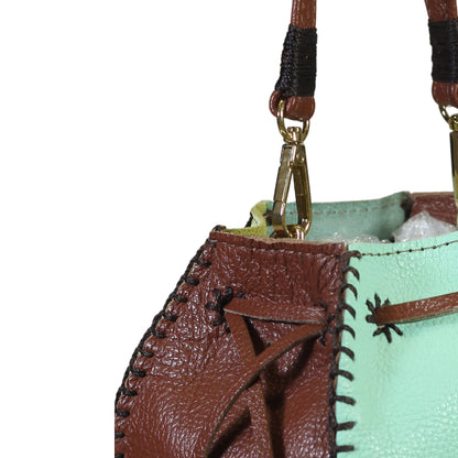 Mini Bucket Pouch Leather Bag