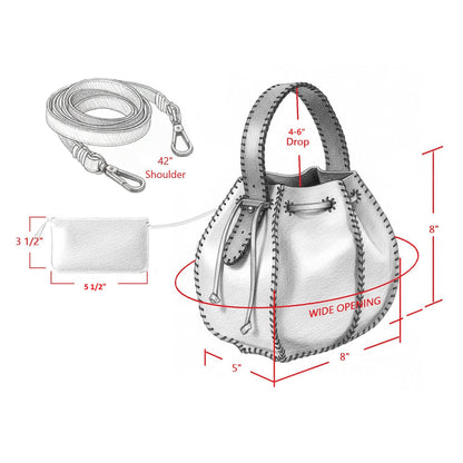 Bucket Leather Bag