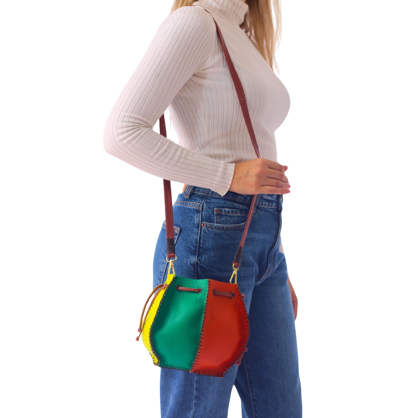 Bucket Leather Bag